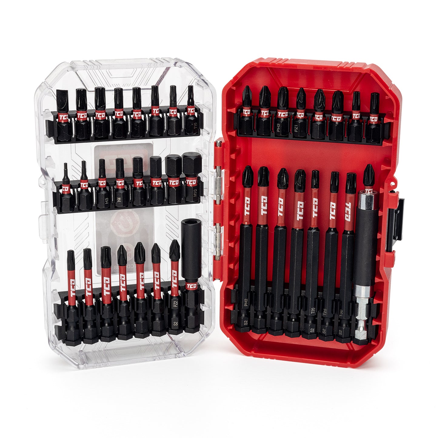 TCD Shock Resistant Bit Set - 41 Piece - S2 Steel - TCD0008