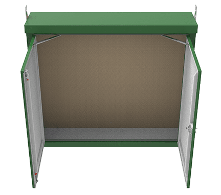 IC18 GRP Kiosk - 2000 X 1750 X 550mm - D17