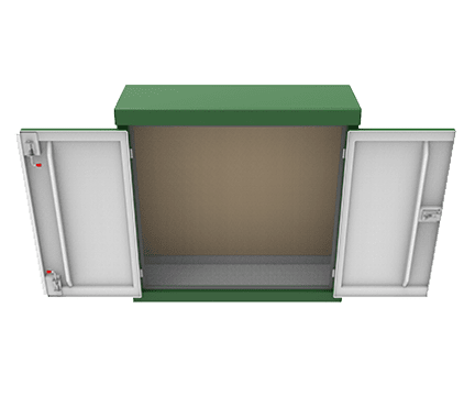 IC8 GRP Kiosk - 1250 X 1250 X 450mm - D12
