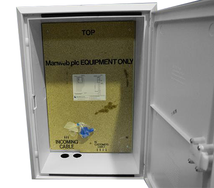 Mitras M35047 Medium Manweb Recessed Electricity Meter Box