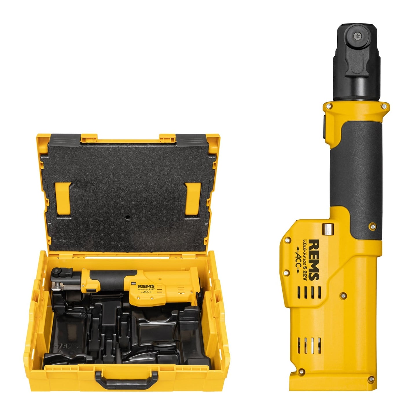 REMS Mini‑Press S 22 V ACC | Bare Tool & L‑Boxx | 578007R22