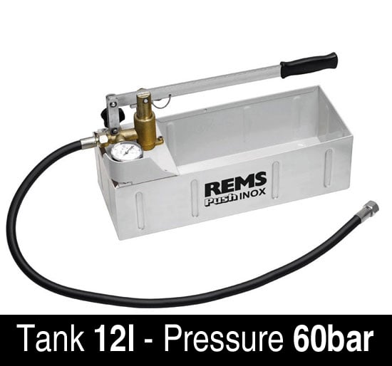 Rems Push INOX 115001 Pressure Testing Pump 60 Bar - Type