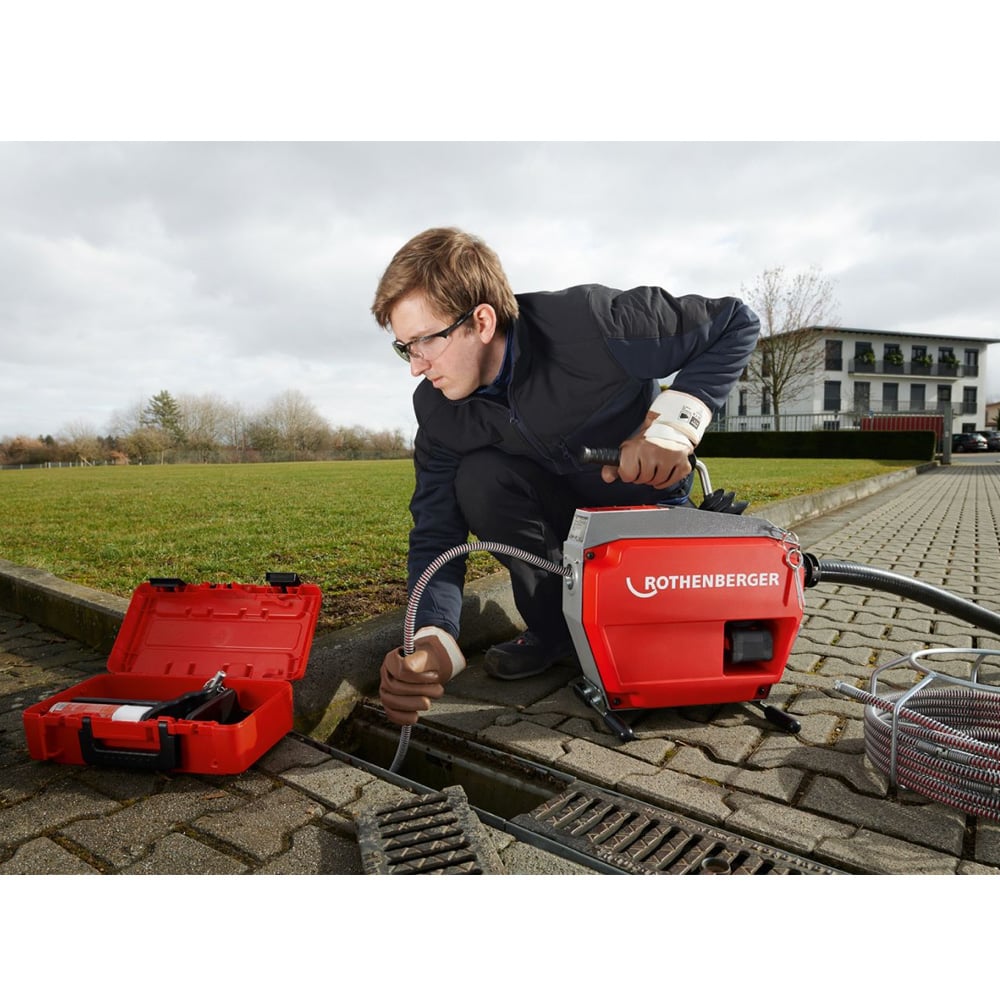 Rothenberger 1000003408 Cordless 18V R600 VarioClean - Kit with Battery and Spiral