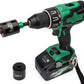 SPI 15mm & 22mm Copper Pipe Cleaning Socket Set with Quick-Release 3/8" Socket to 1/4" Hex Adapter Included - SEL9250