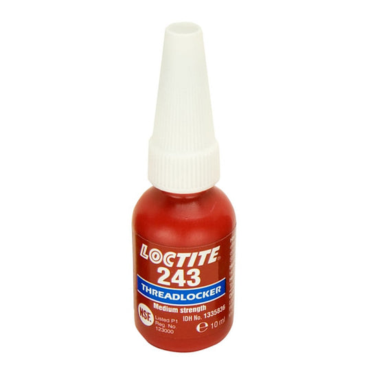 Loctite 243 Medium Strength Oil Tolerant Threadlocker - 10ml, 50ml or 250ml Variations
