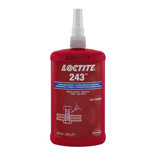 Loctite LOC1335868 243 Medium Strength Oil Tolerant - 250ml