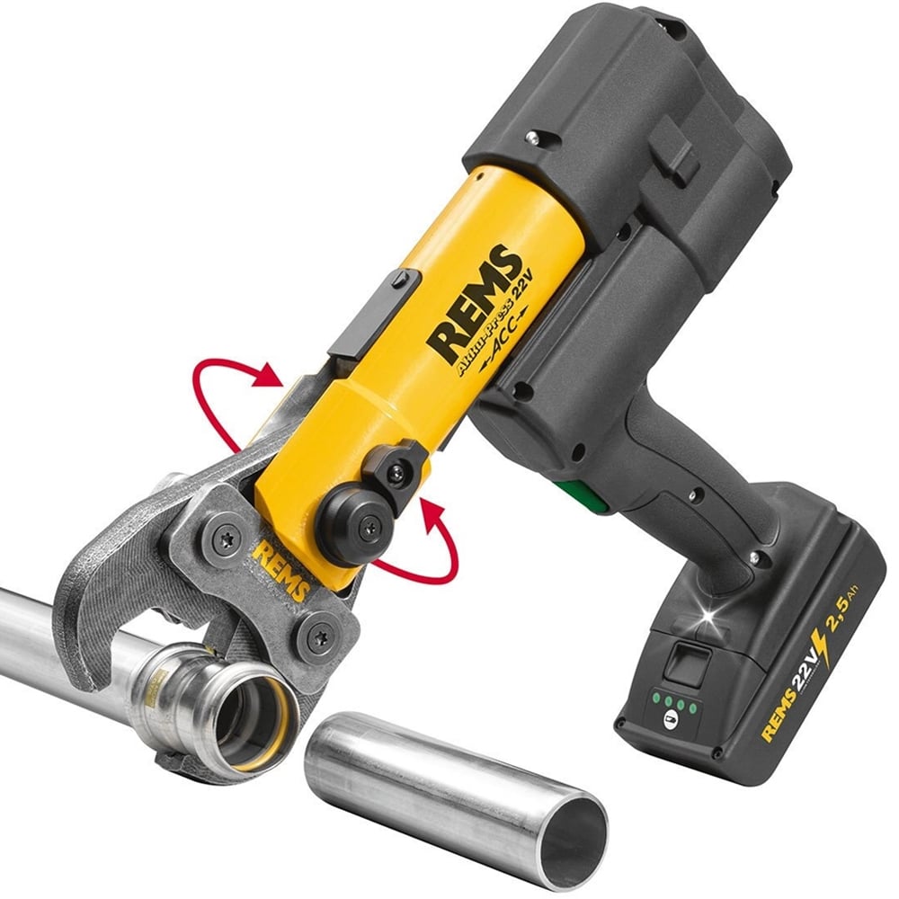 REMS Akku-Press 22V ACC LI BP | 2x Batteries & L-Boxx | 576011