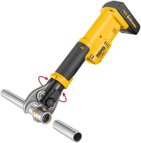 REMS Mini-Press S 22V ACC Cordless Radial Press Kit – 2x Batteries & L-Boxx (578016)