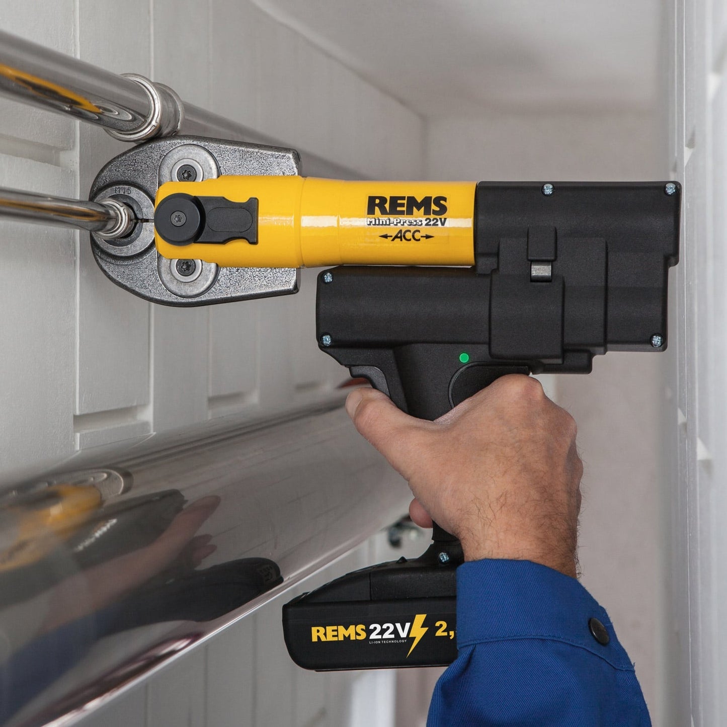 REMS Mini‑Press 22 V ACC Bare Unit With L-BOXX | 578005R22