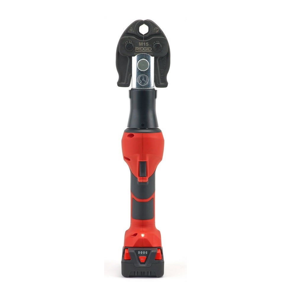 RIDGID RP219 19 kN Compact Press Tool Kit with M Jaws (15–22–28mm)