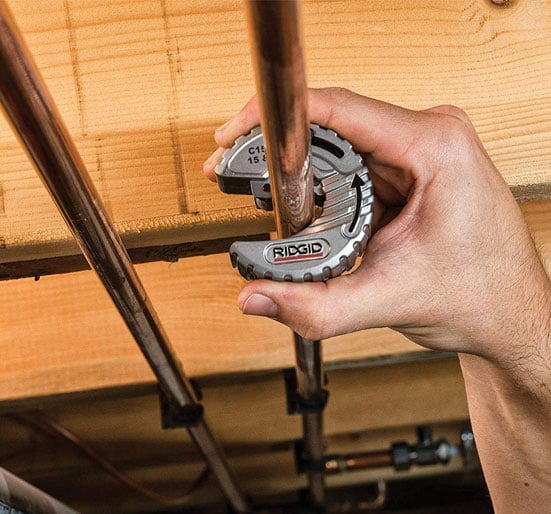 Ridgid 57018 C Style Close Quarters Copper Tubing Cutter 15-22mm - 57018