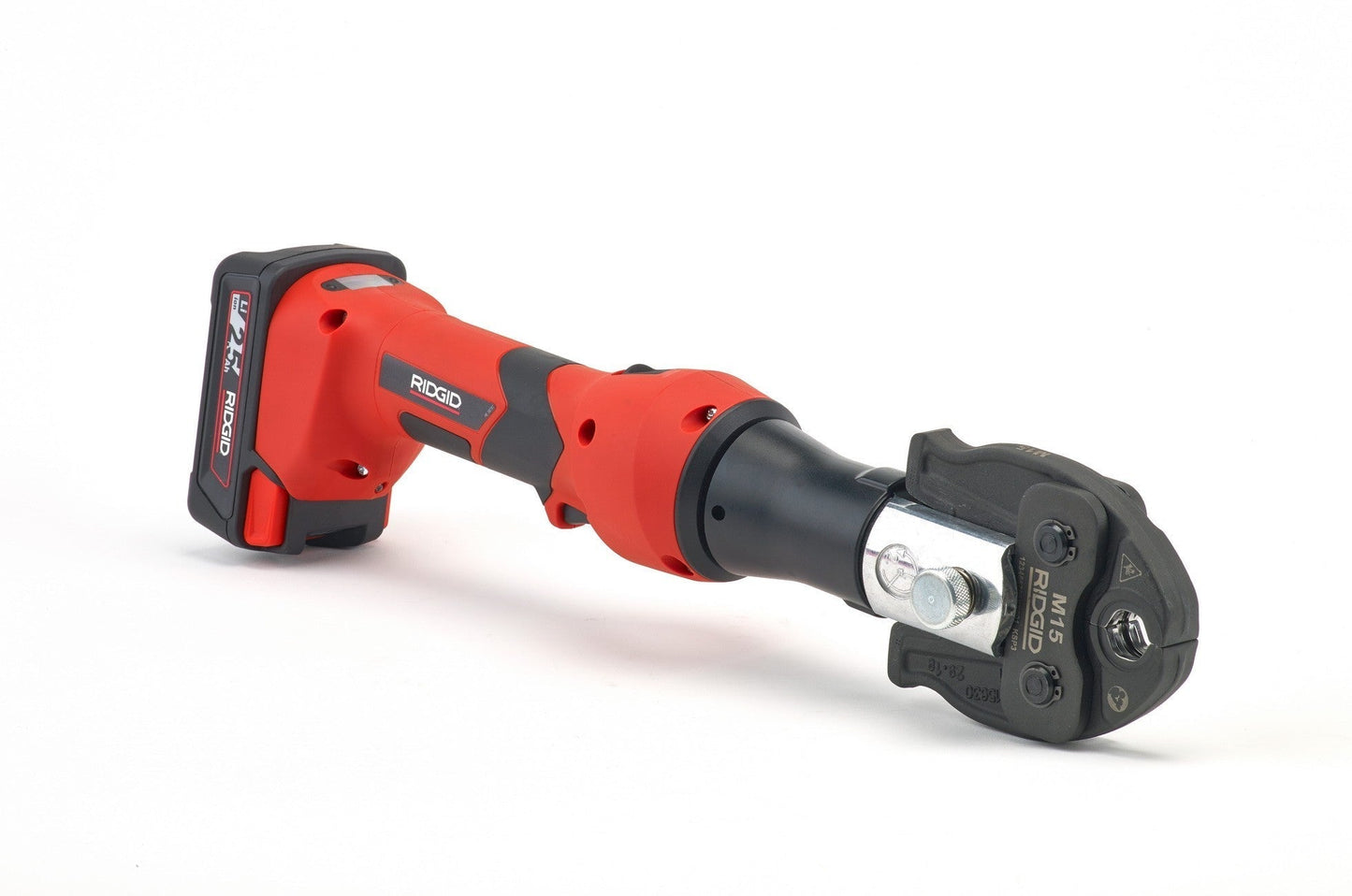 RIDGID RP219 19 kN Compact Press Tool Kit with M Jaws (15–22–28mm)