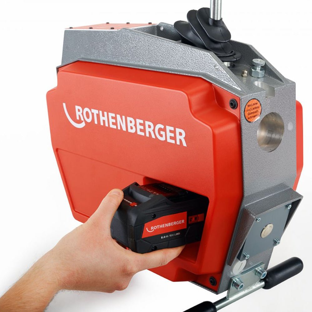 Rothenberger 1000003408 Cordless 18V R600 VarioClean - Kit with Battery and Spiral