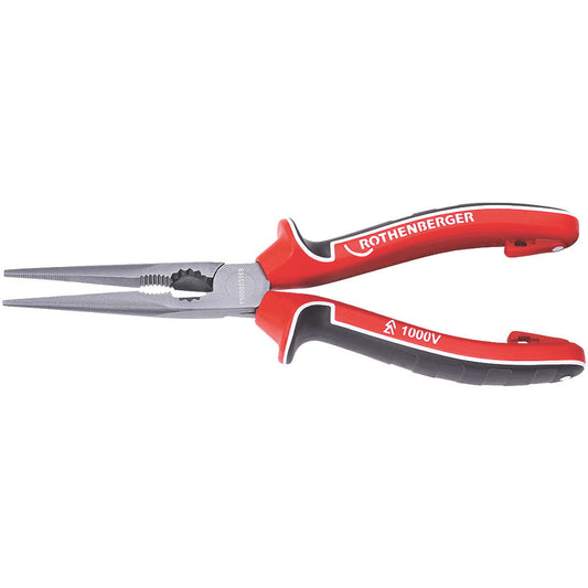 Rothenberger 1500003168 Electrical VDE Long Nose Pliers - 200mm
