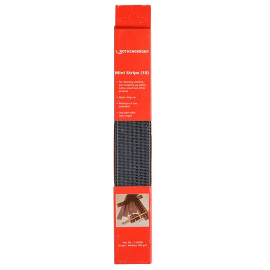 Rothenberger Mini-Strip Webbed Abrasive (Medium Grade) 10pk - 130000