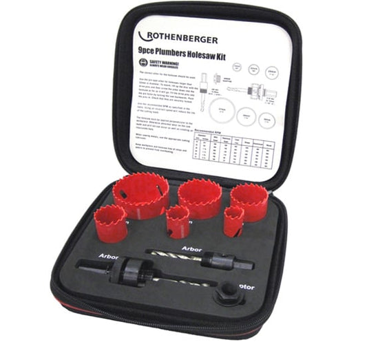 Rothenberger Plumbers Hole Saw Kit 114202 - 114202