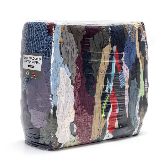 Bags of Coloured Rags (Wipers) - 10kg Bag of Rags - DK10