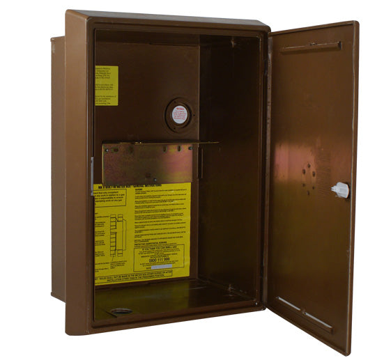 Mitras Brown Gas Meter Box Recessed (595x409x210mm) - Brown Mitras Gas Meter Box